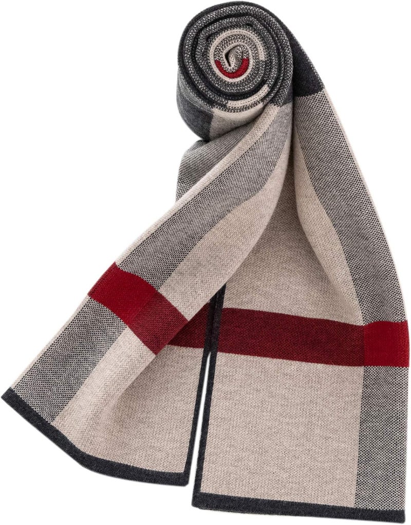 Lallier Men's Merino Wool Scarf, Long Winter Neckwear with Gift Box - Image 2